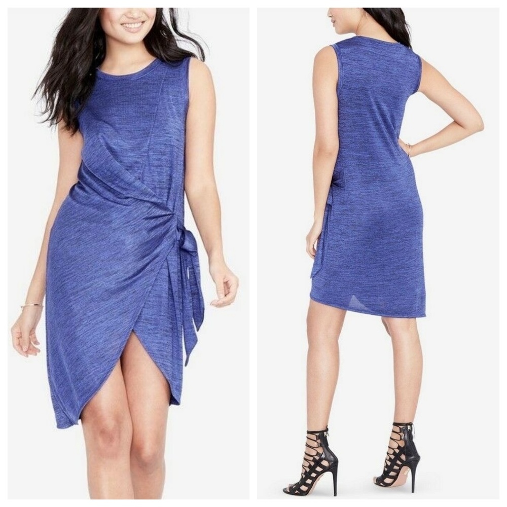 NWT Rachel Roy Blue Heather Wrap Dress - Picture 1 of 3